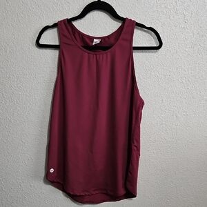 Women's Burgundy Athletic Tank Top
